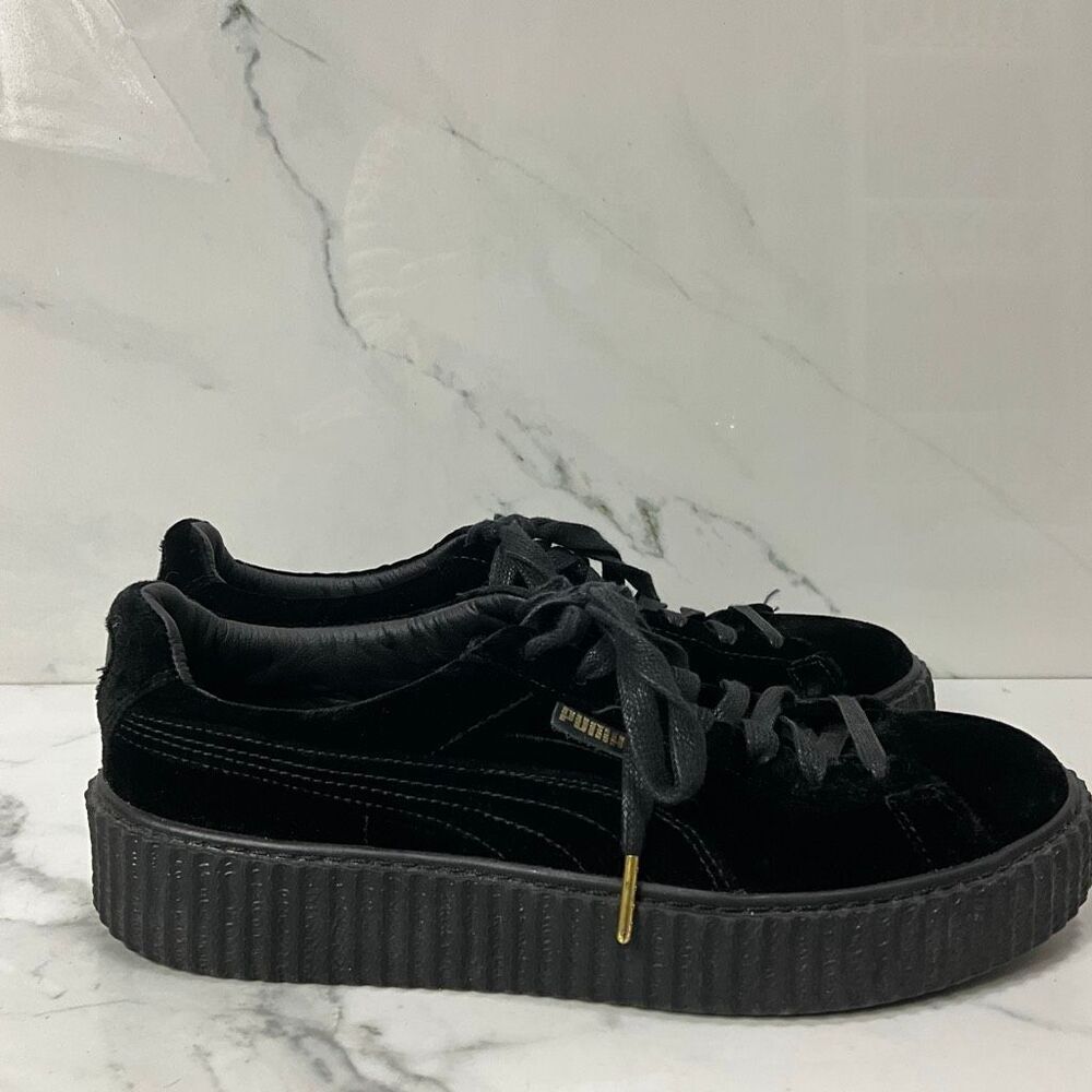 PUMA Fenty By Rihanna Black Velvet Creeper DS